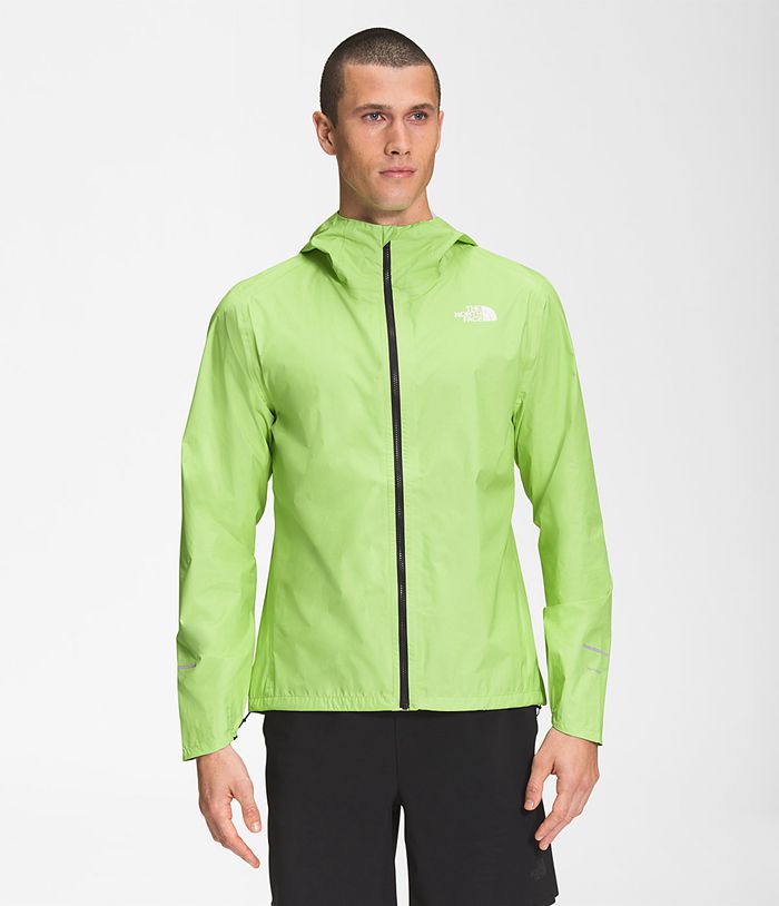 The North Face Mens Rain Jacket First Dawn Packable 053GBMCFZ - Green